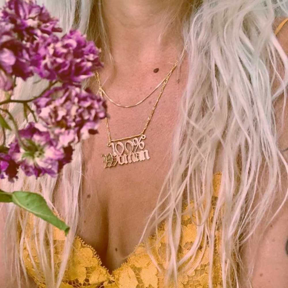 gold plated sterling necklace